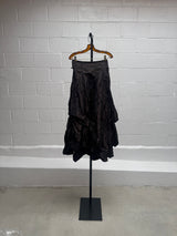 Black and Gold Silk Skirt