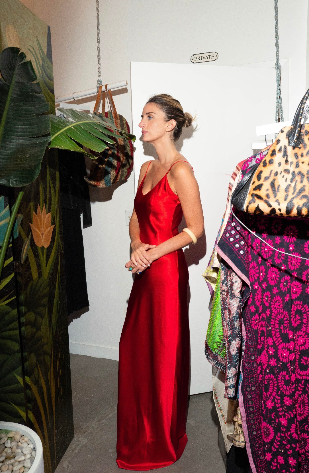 Red Silk Slip