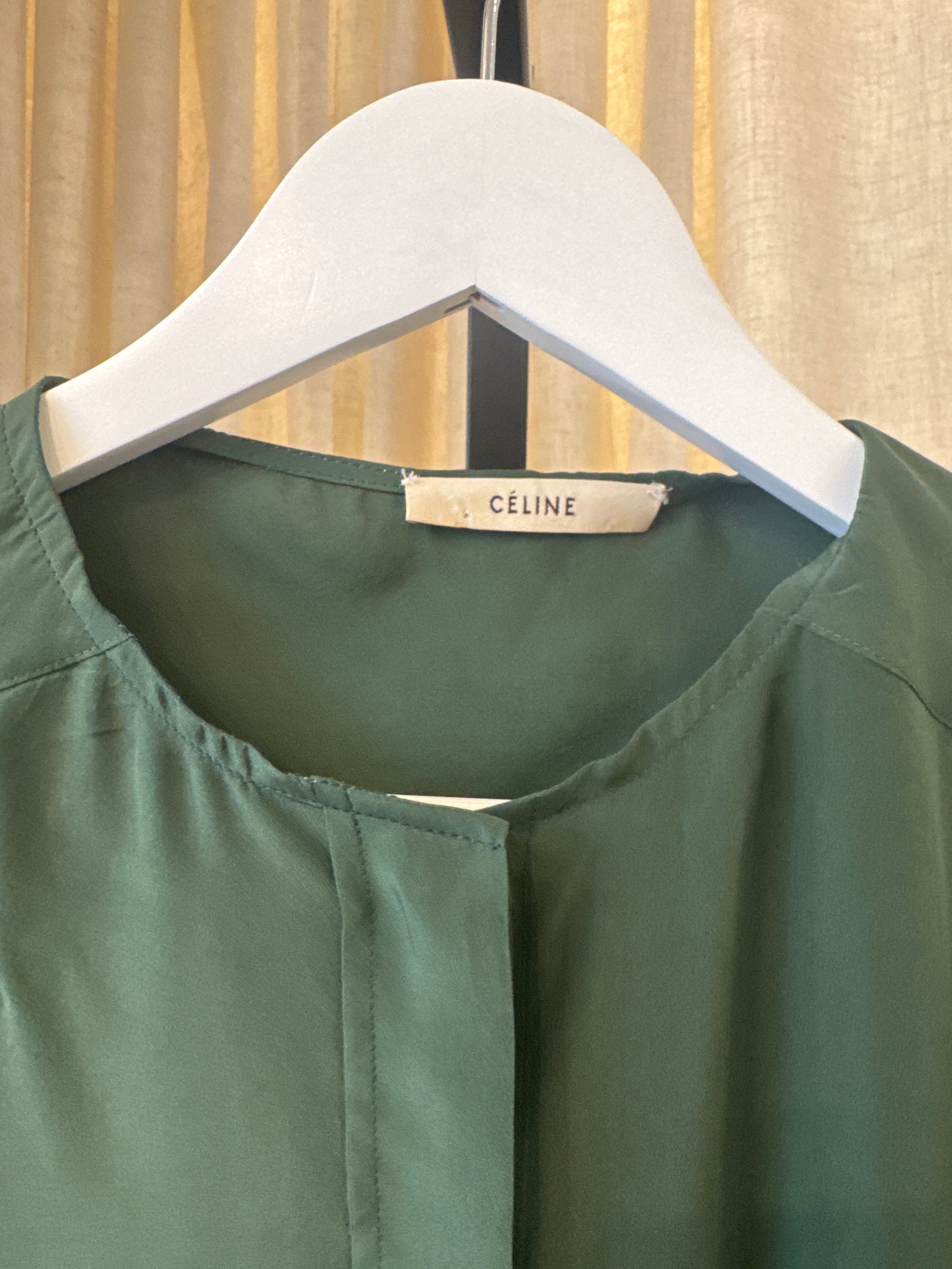 Green Silk Shirt