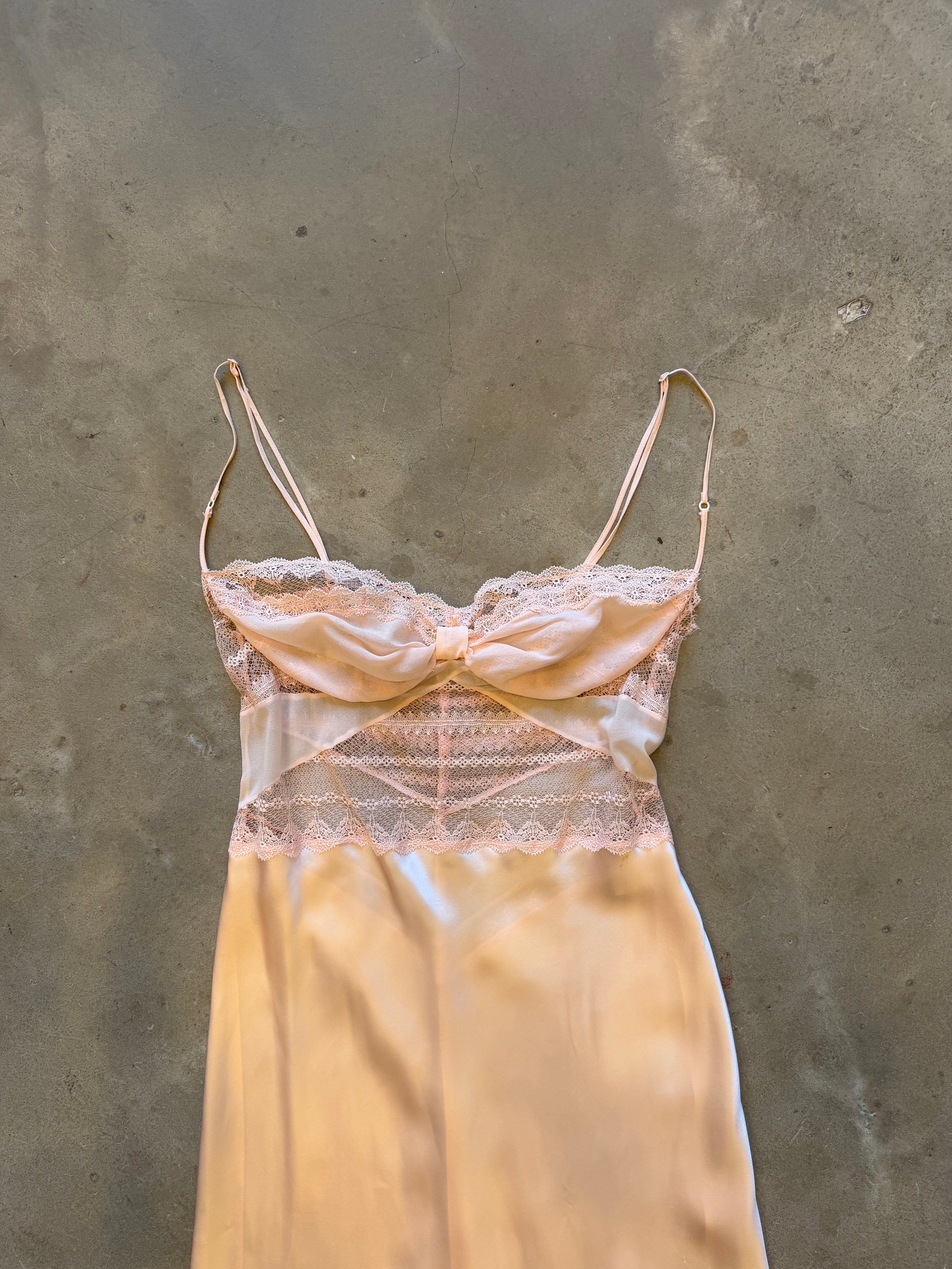 Silk and Lace Vintage Dress