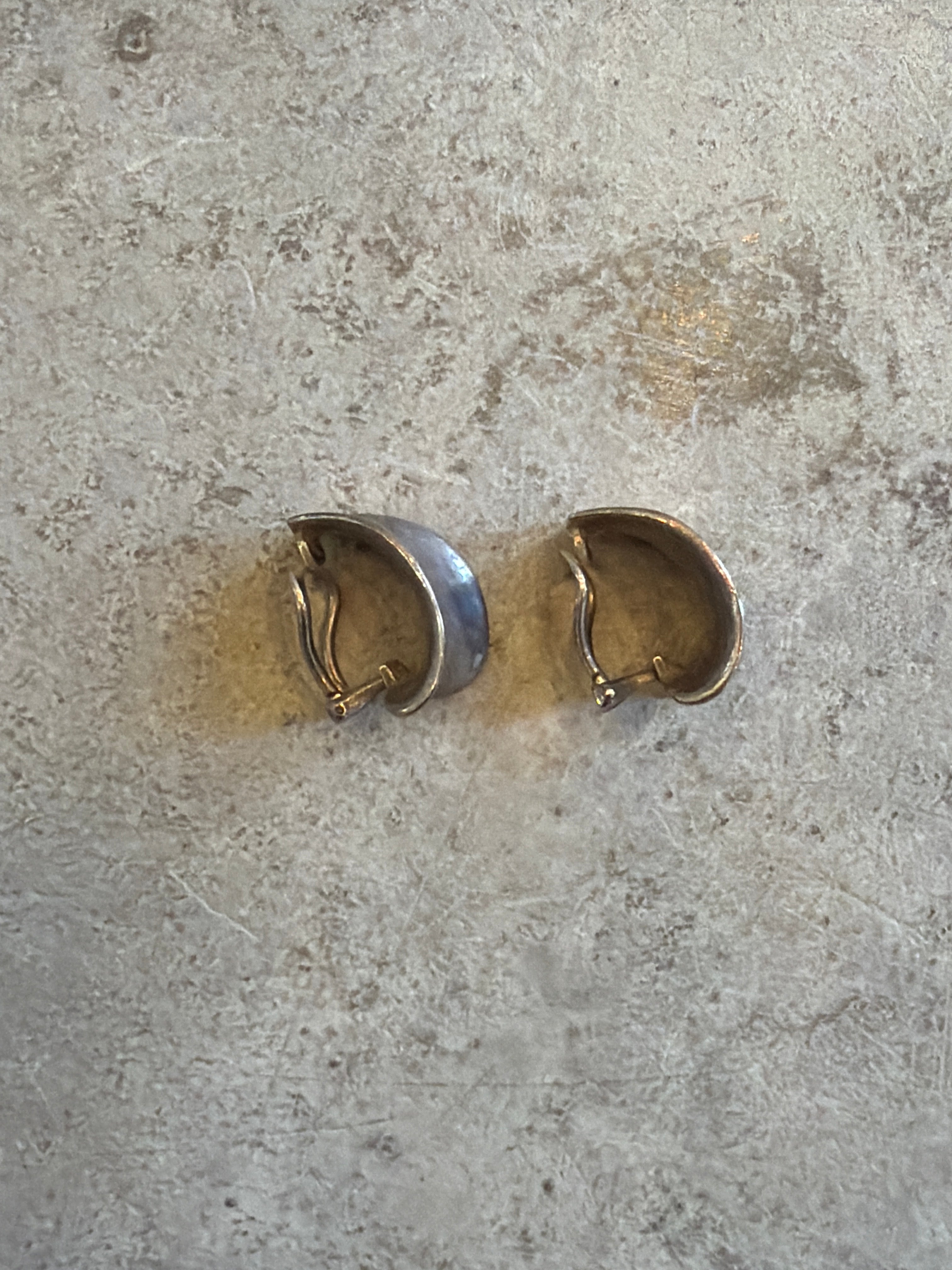 Silver Barrel Earrings