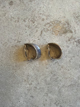 Silver Barrel Earrings