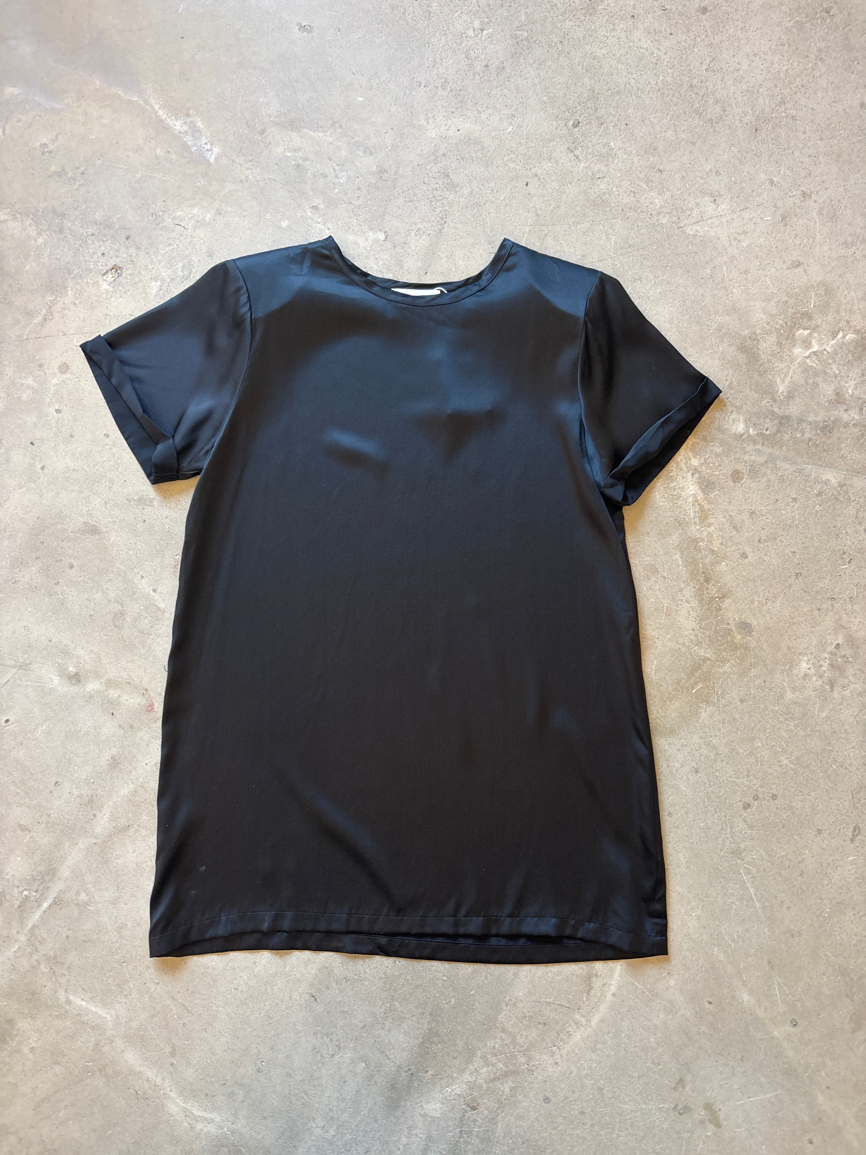 Black Silk Mini Dress