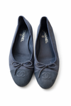 Navy and Black Ballerina Flats