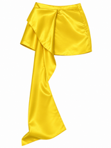 Yellow High Low Skirt