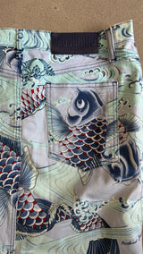 Blue Koi Fish Skirt