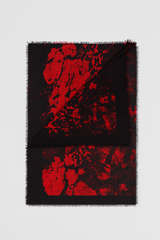 Black and Red Silk Scarf