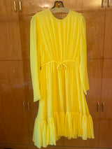 Yellow chiffon Dress