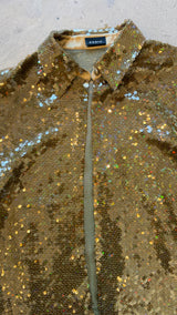 Gold Sequin Shirt