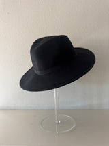 Black Wide Brim  Fedora