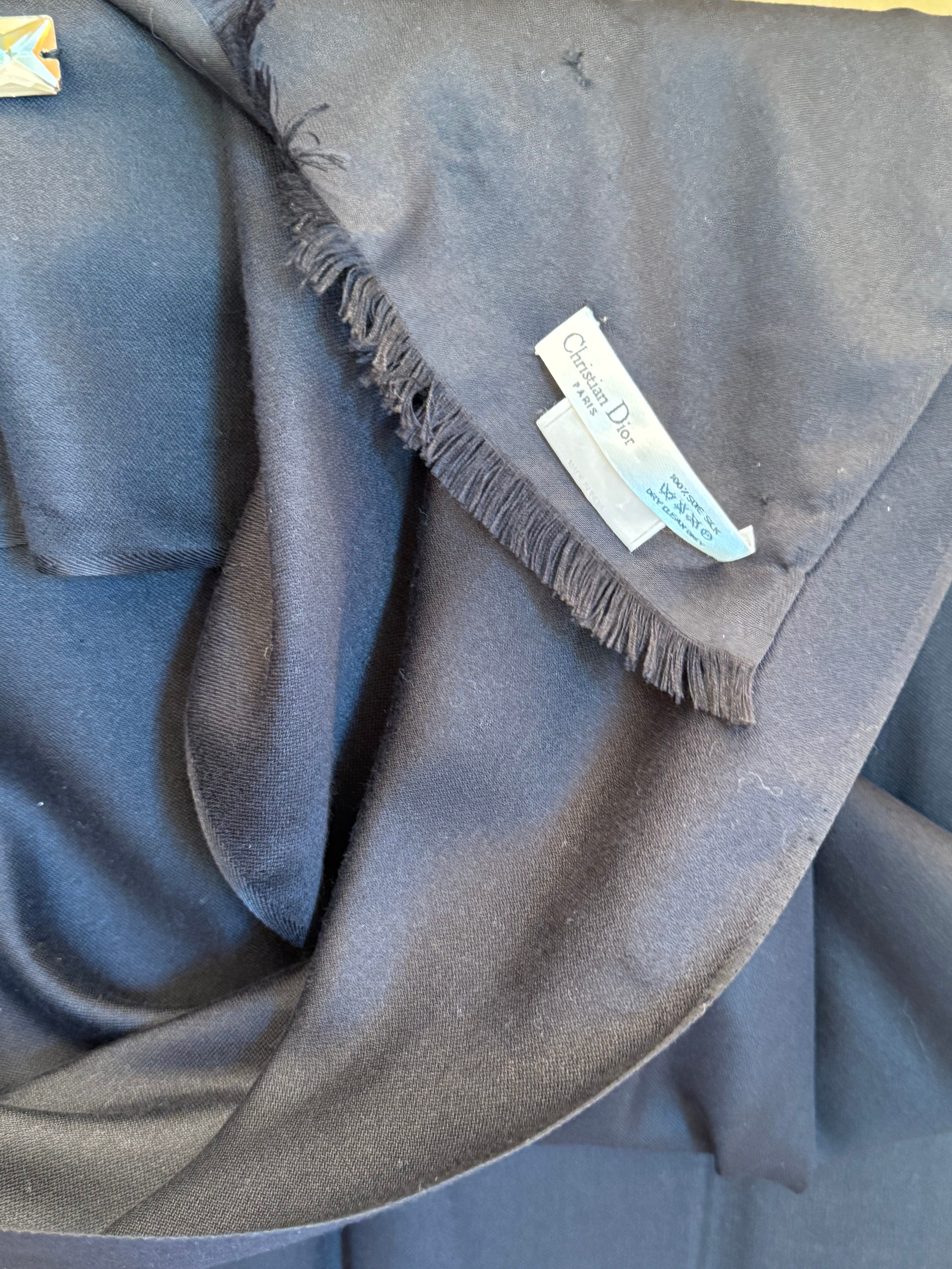 Cashmere Scarf with Embellishments