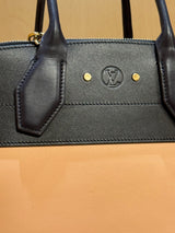 Tan and Black City Steamer MM Gold Hardware