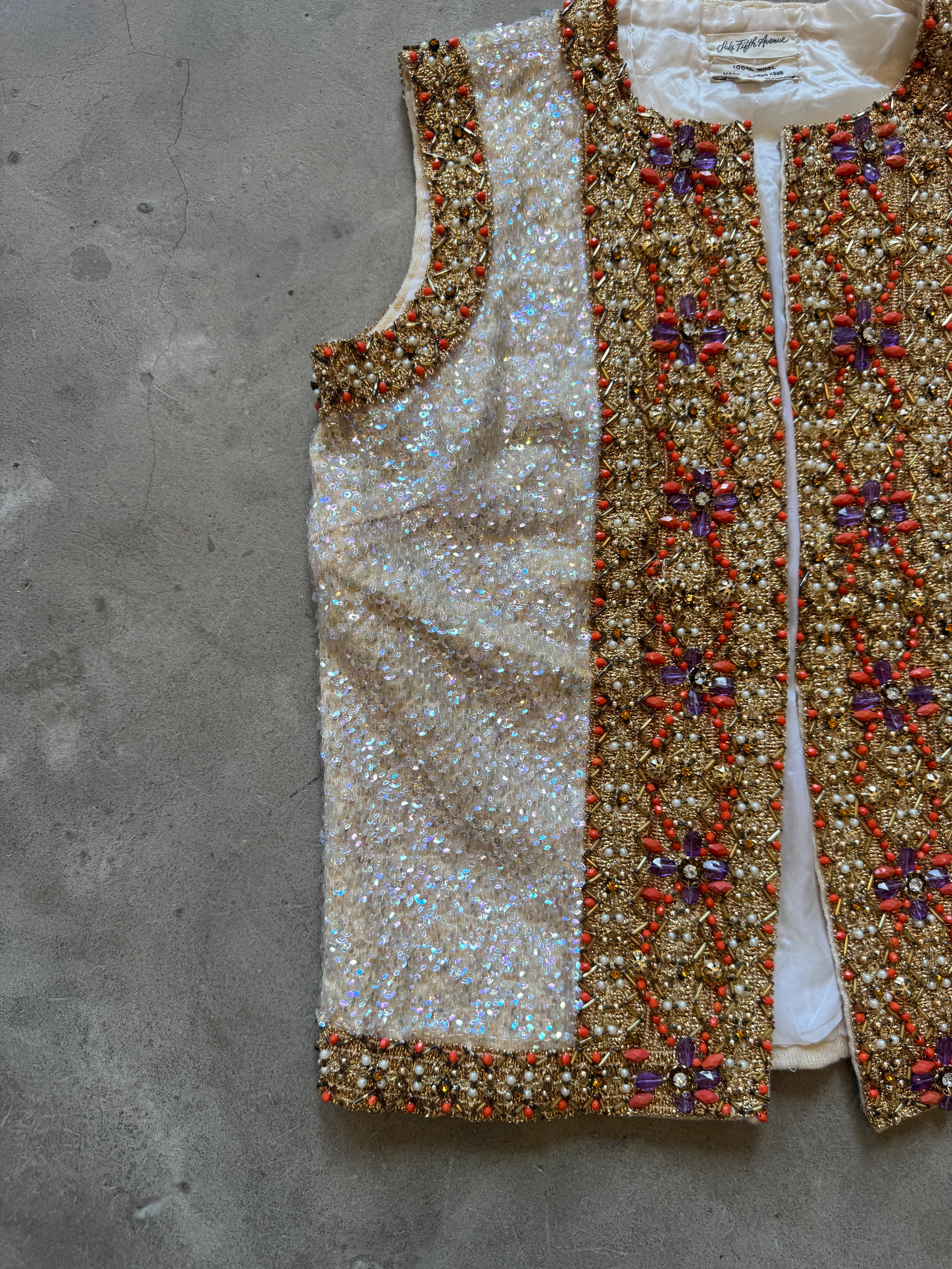 Vintage Beaded Vest