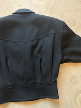 Black Cropped Vintage Jacket