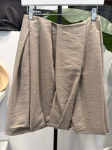 Taupe Draped Bubble Skirt