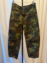 Camo Barrel-Leg Pants