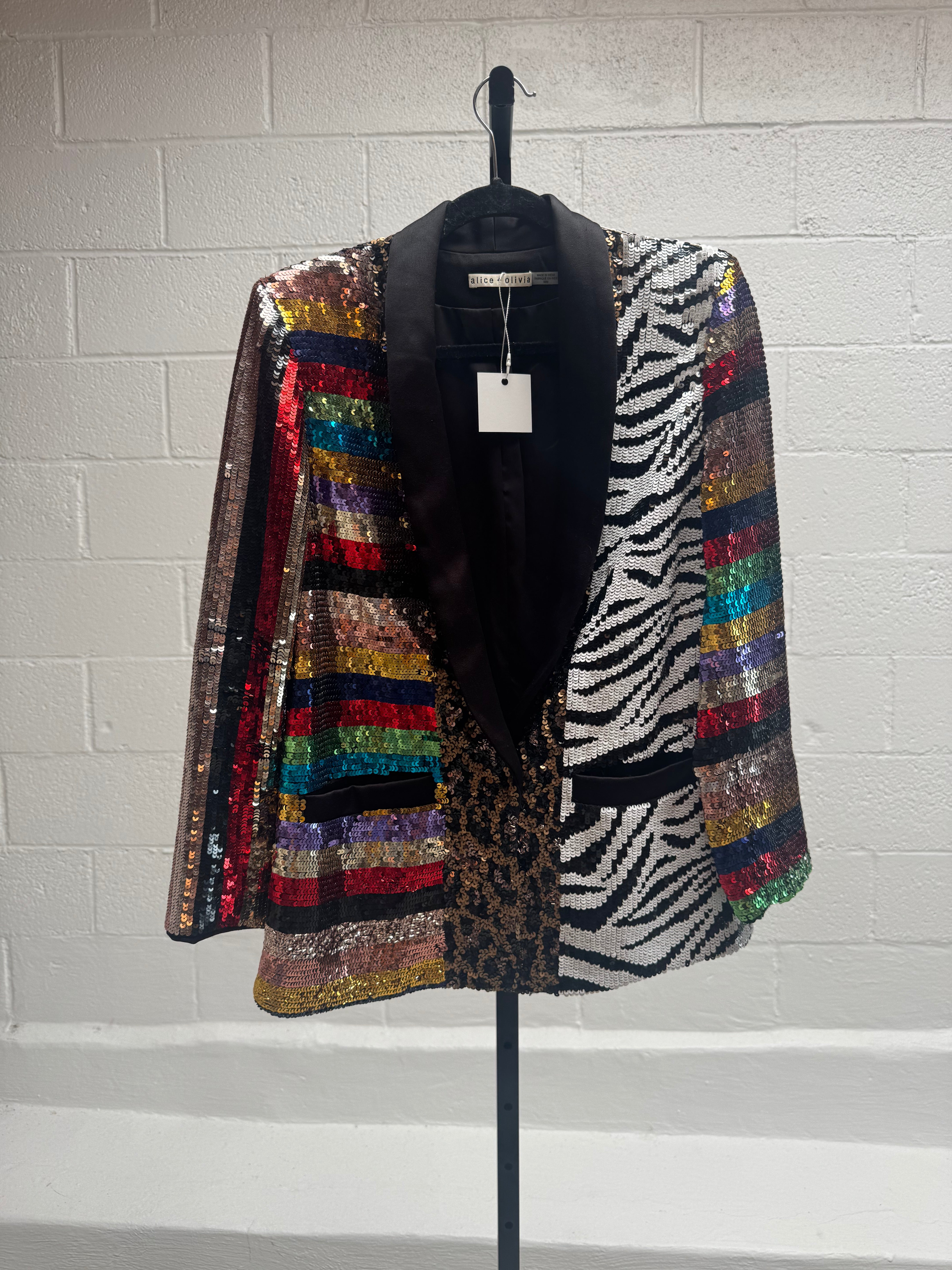 Rainbow and Animal Print Jacket
