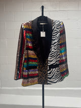 Rainbow and Animal Print Jacket