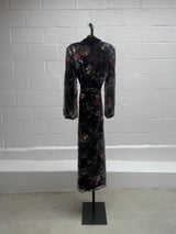 Velvet & Floral sequins Robe