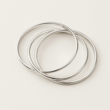 Triple Rolling Interlocking Bracelet Bangle Cuff