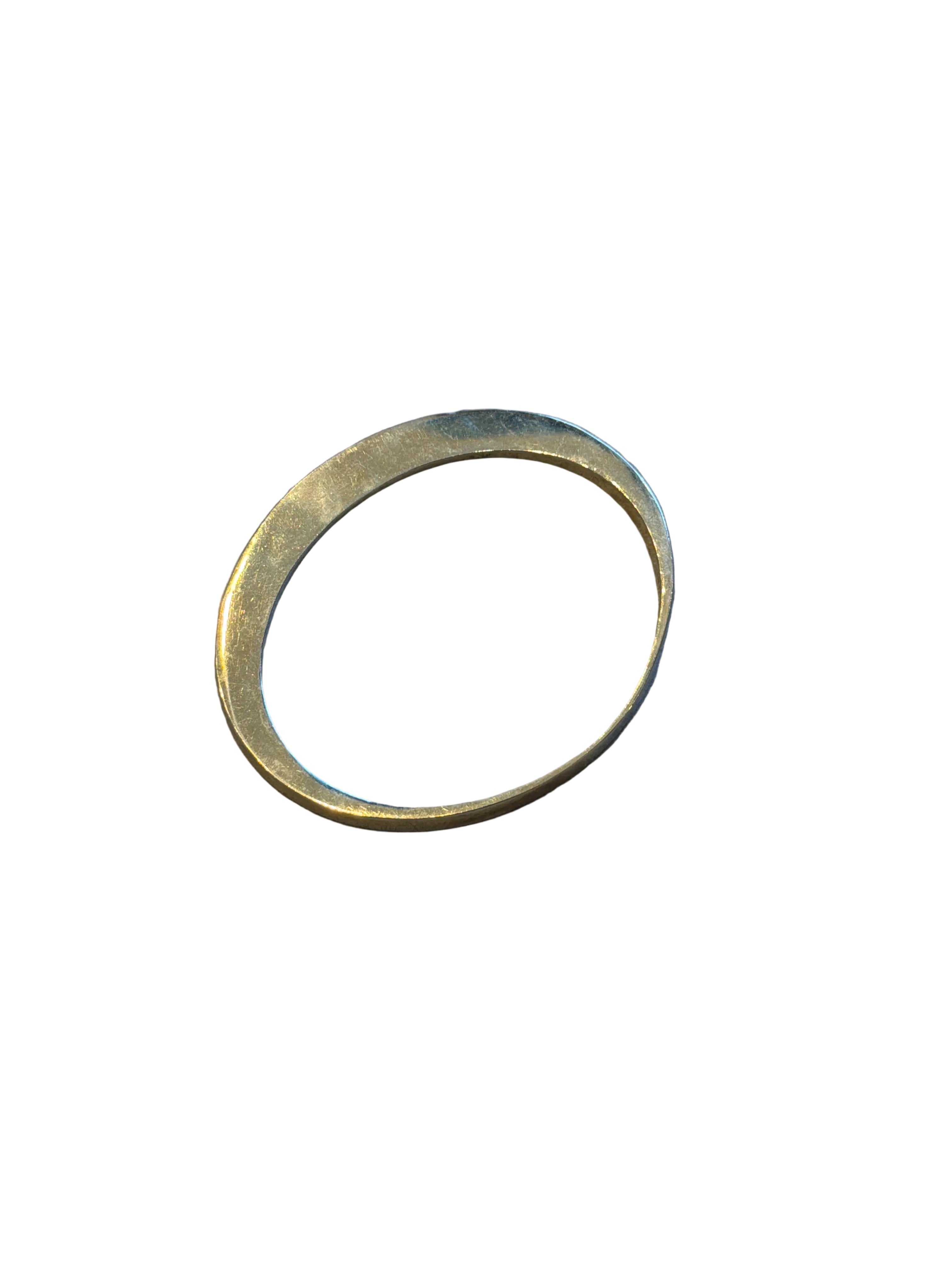 Oblong Gold Bangle