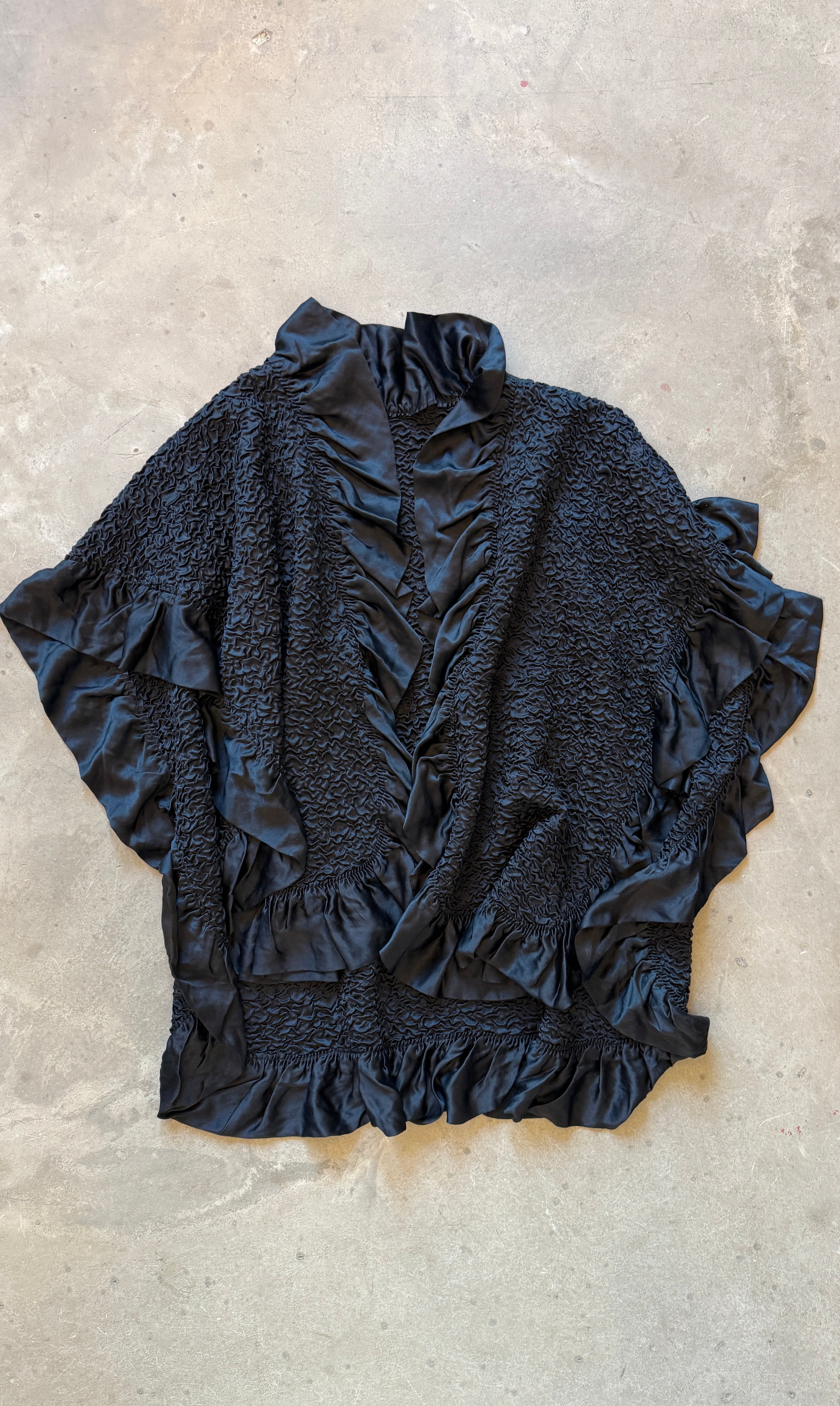 Vintage Black Evening Cape