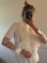 Shirt with feathers