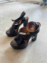 Black Platform Shoe
