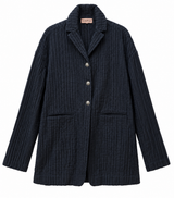 Vintage Black Jacket w/ Silver Buttons