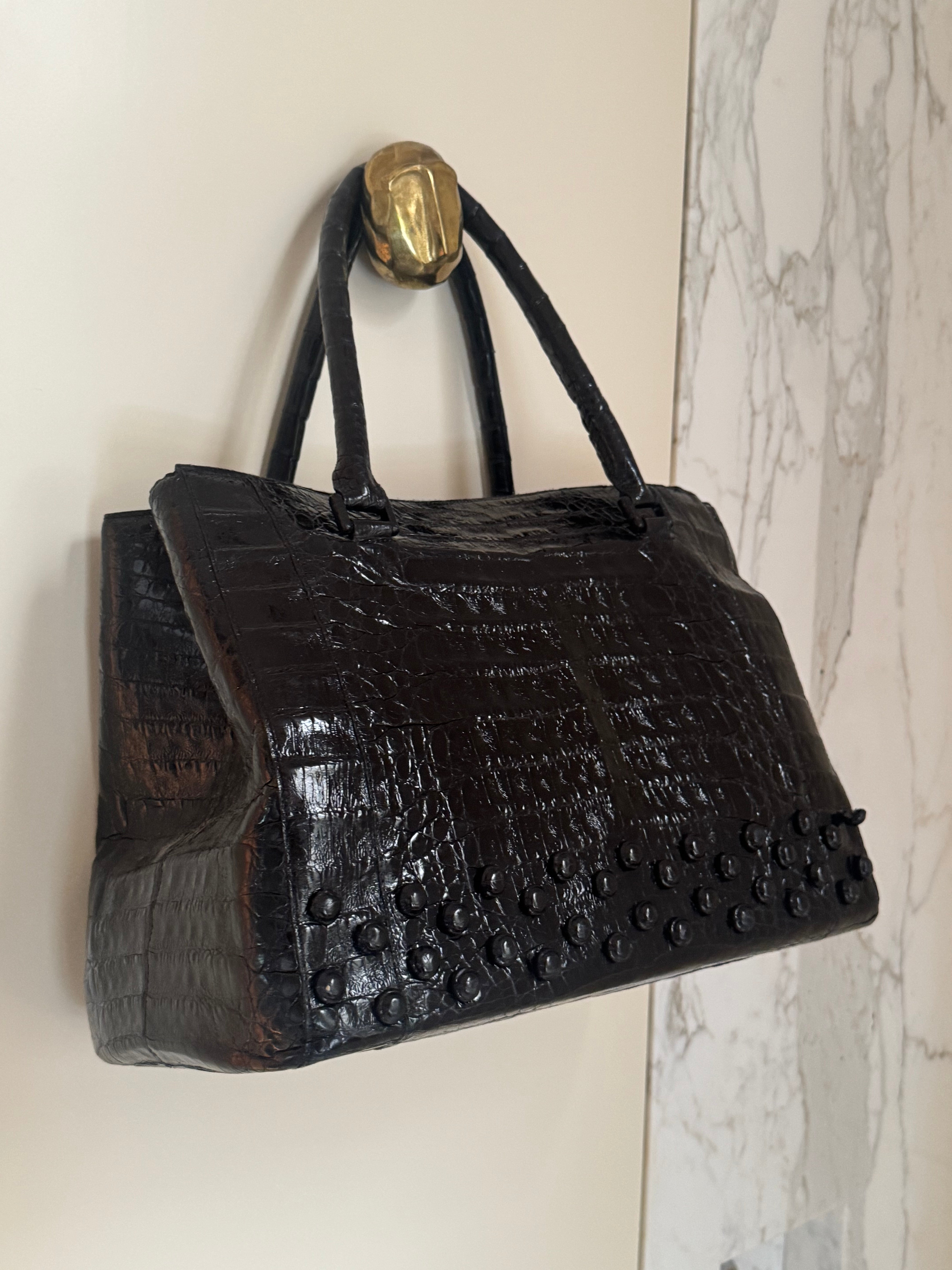 Large crocodile bag
