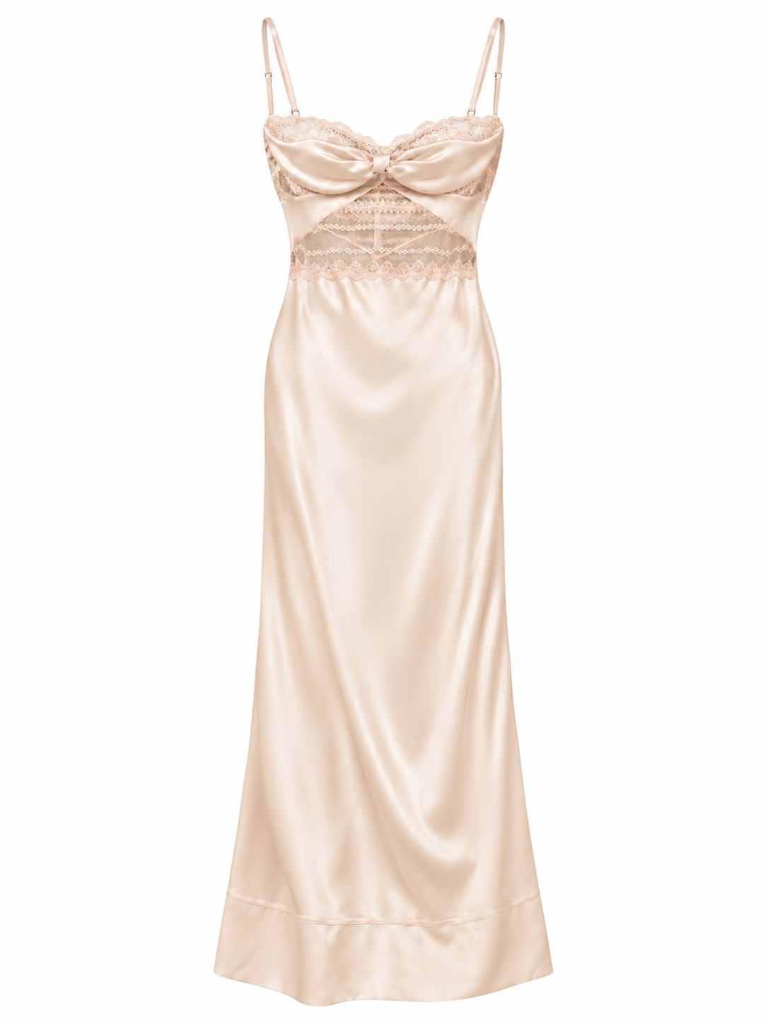 Silk and Lace Vintage Dress