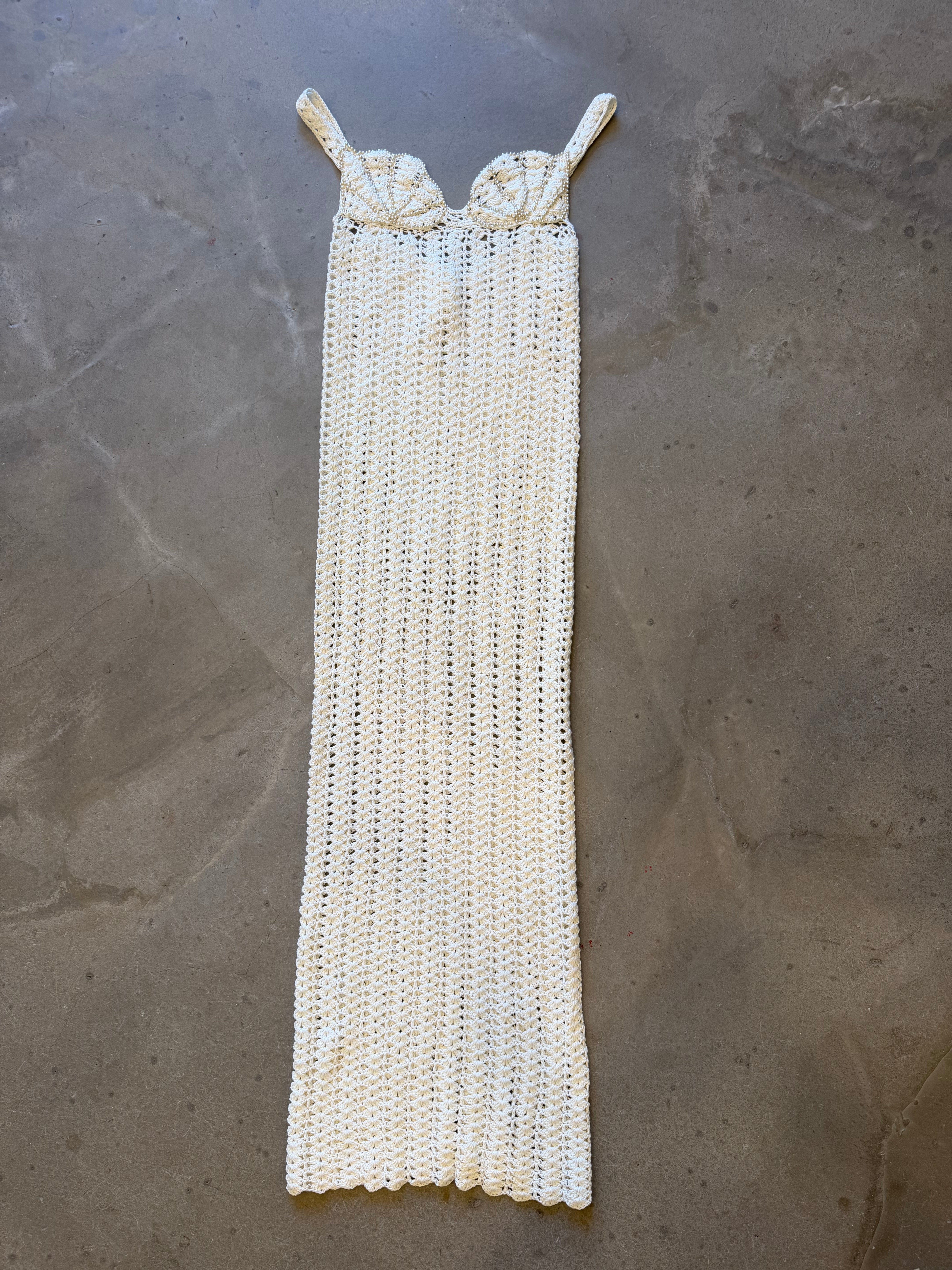 Knit and Beaded Vintage Shell Dress