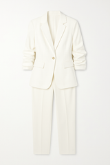 Scrunched-Sleeve Suit