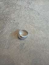 Oblong Silver Pinky Ring