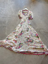 1930’s Chiffon Floral Dress