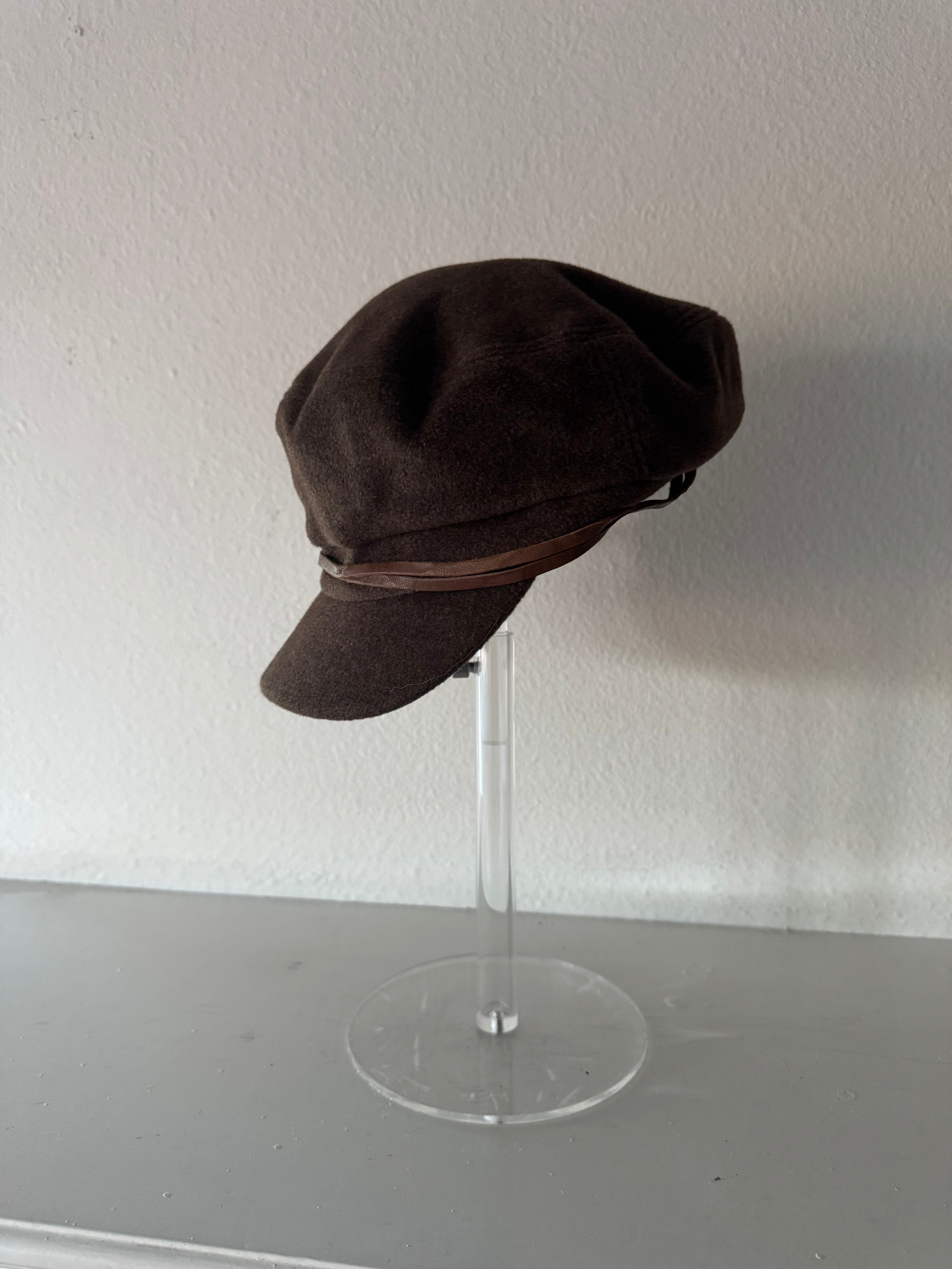 Brown Newsboy Hat