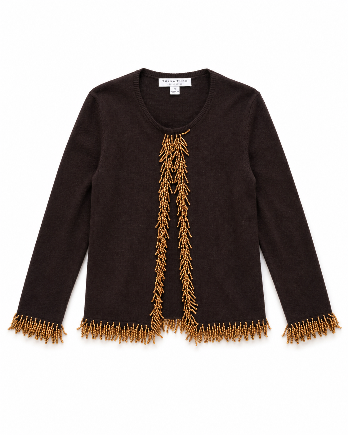 Cashmere and Wood Bead Vintage