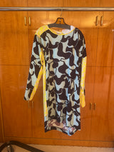 Printed Long Sleeved Tunic Dress