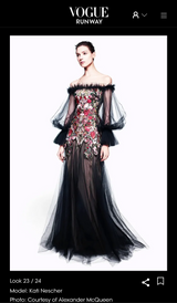 Archival 2012 Pre-Fall Embroidered Tulle Gown