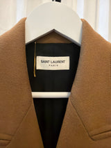 Brown Wool Blazer with Gold Buttons