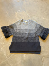 Sweater with Fur Sleeve