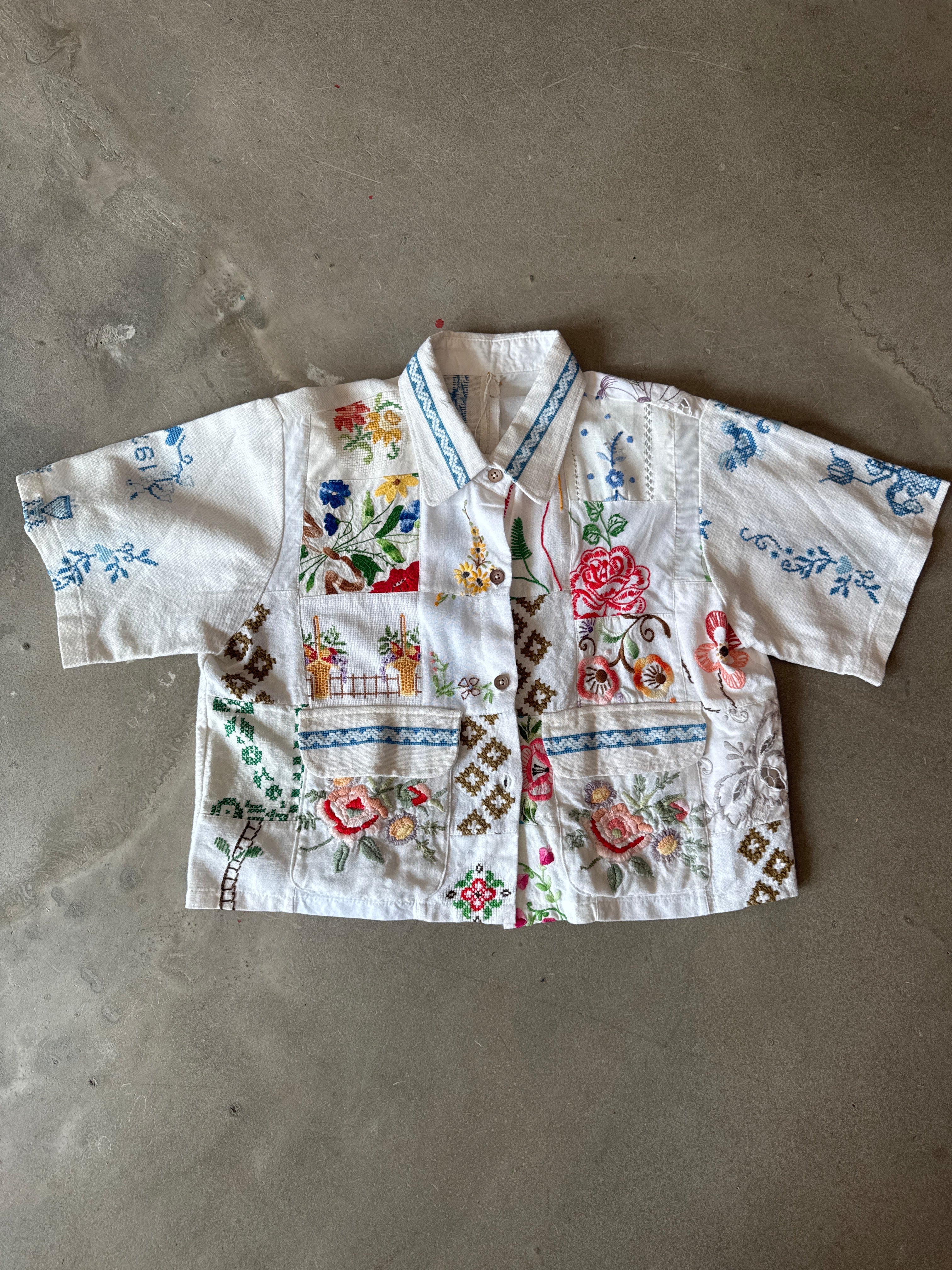 Vintage Hand Embroidered Set