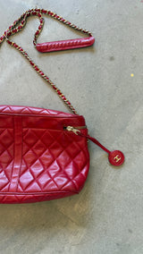 1990 Red Camera Bag