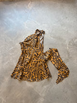 Cheetah One Shoulder Mini Dress