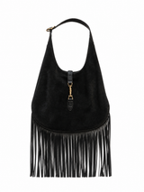 Gucci New Jackie Nouveau Fringe Hobo Bag
Black Suede | Circa 2014