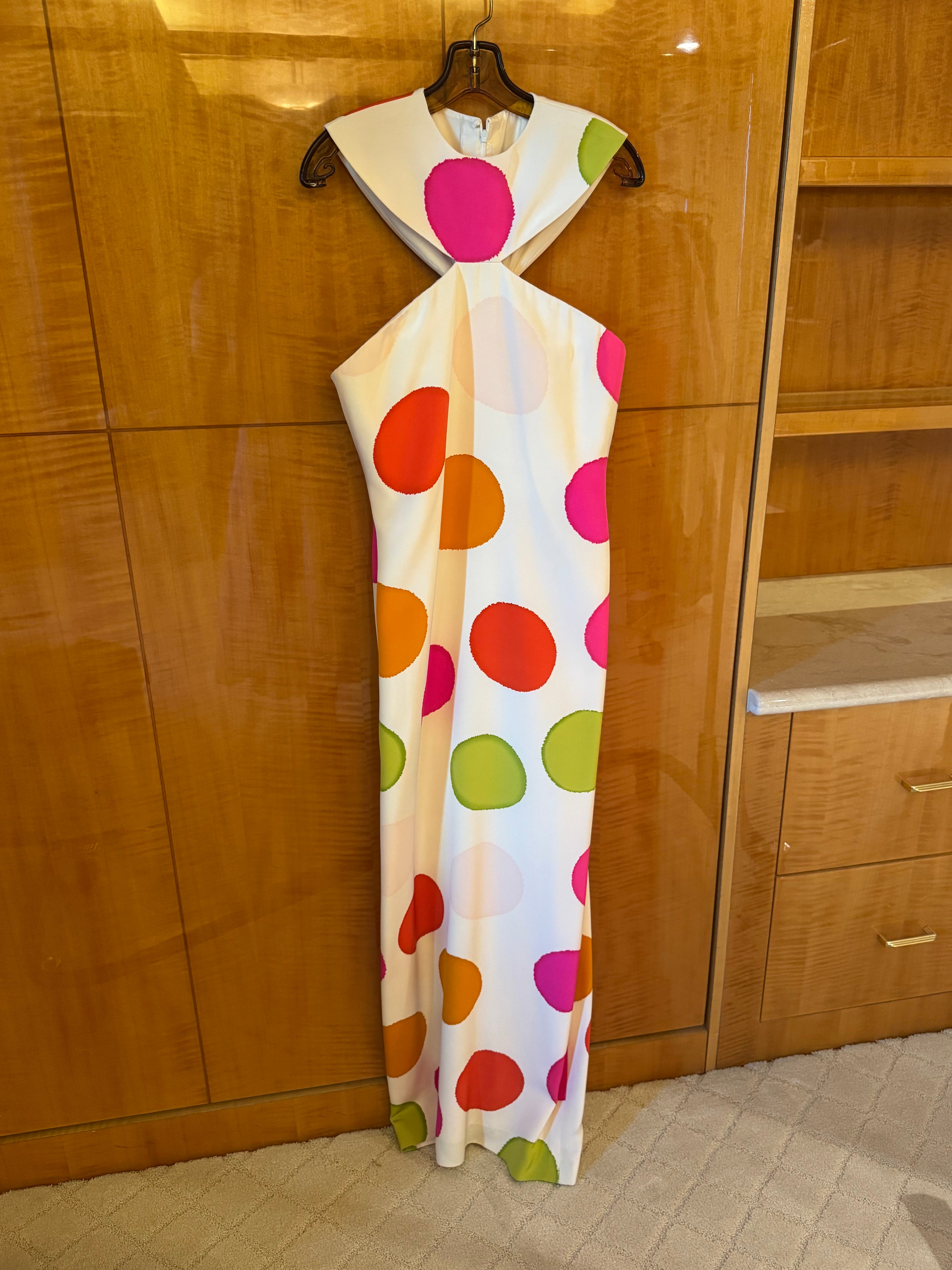 Large Dot Silk Dress Spring 1994