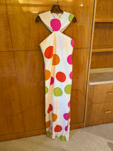Large Dot Silk Dress Spring 1994
