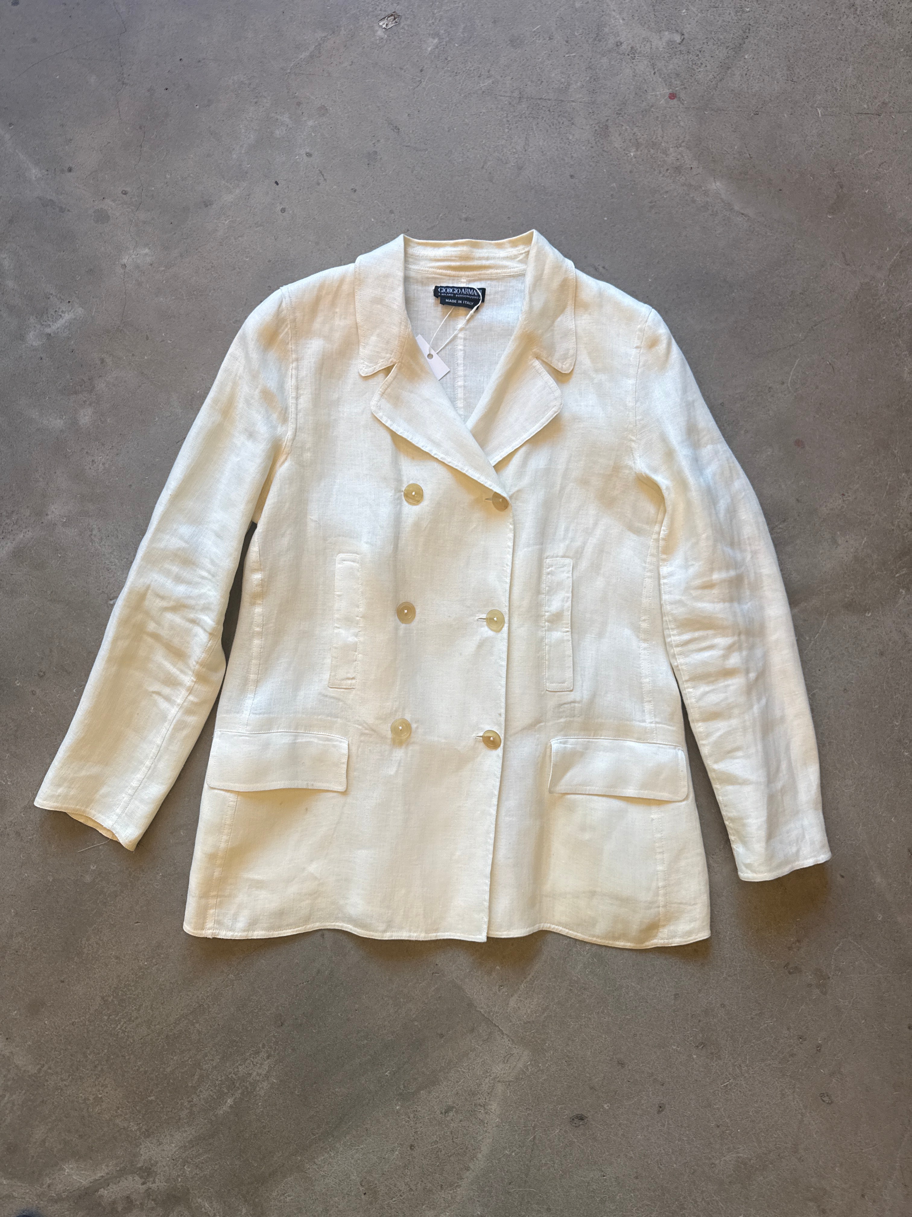 Vintage Linen Blazer