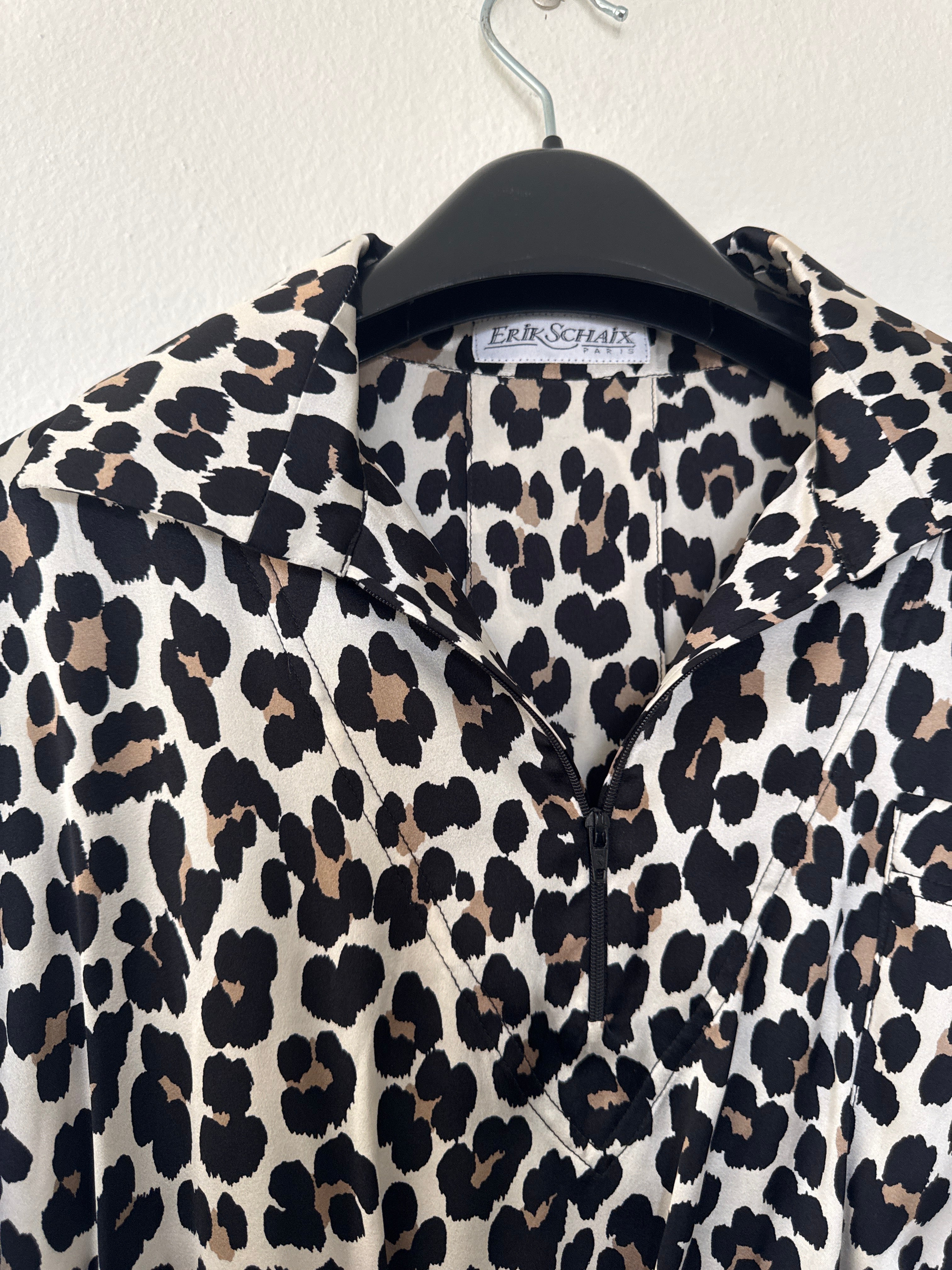 Animal Print Top and Skirt Set