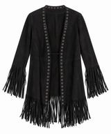 Suede Fringe Jacket